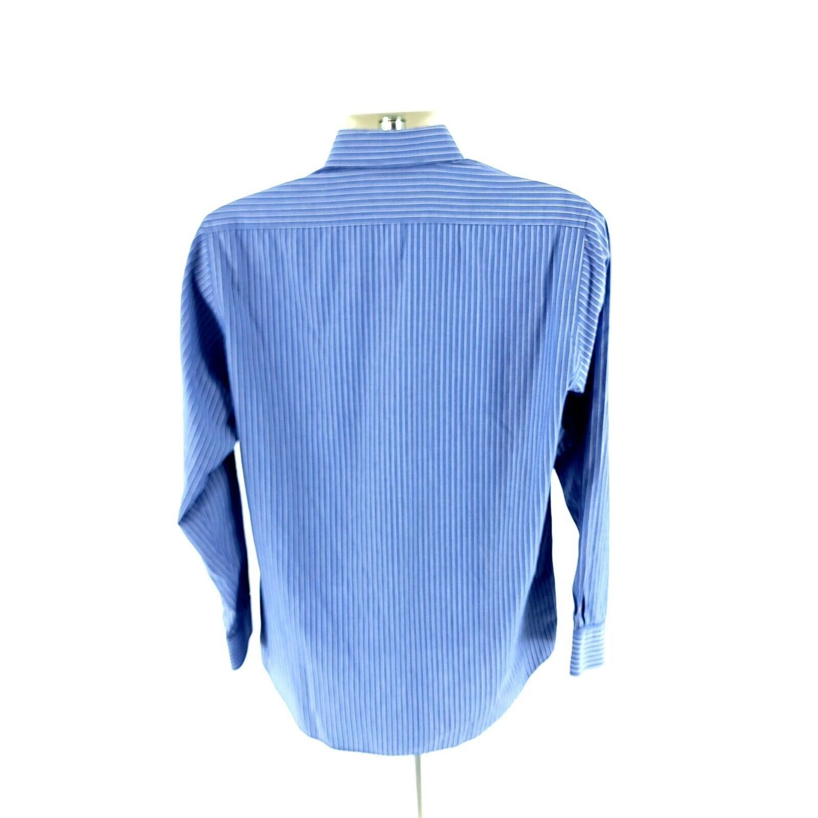 Van Heusen Van Heusen Originals Regular Fit 15-15.5 34/35 Blue Striped Size US S / EU 44-46 / 1 - 6 Thumbnail