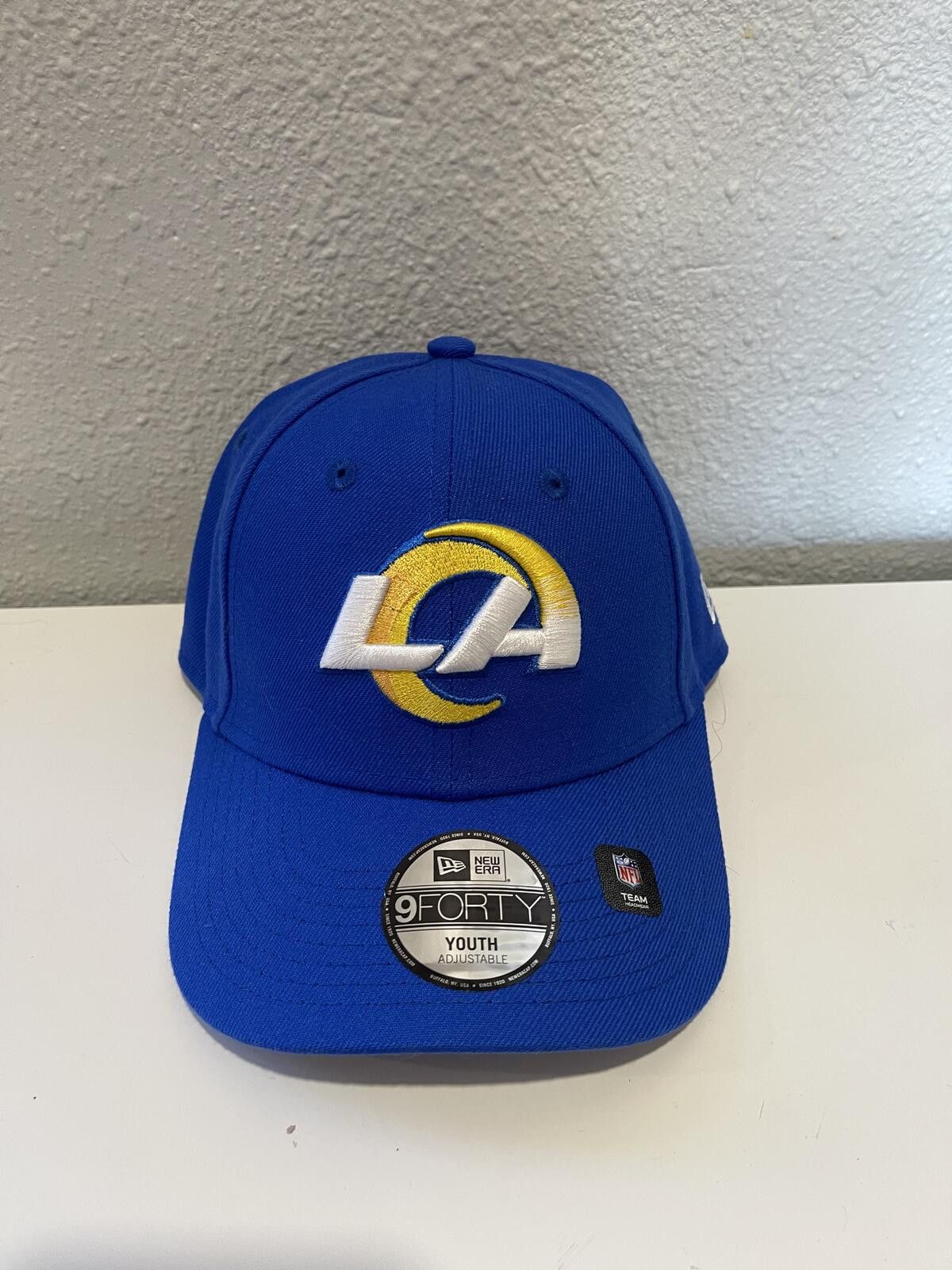 New Era New Era LA Rams 9FORTY Youth Adjustable Hat Blue Size ONE SIZE - 1 Thumbnail