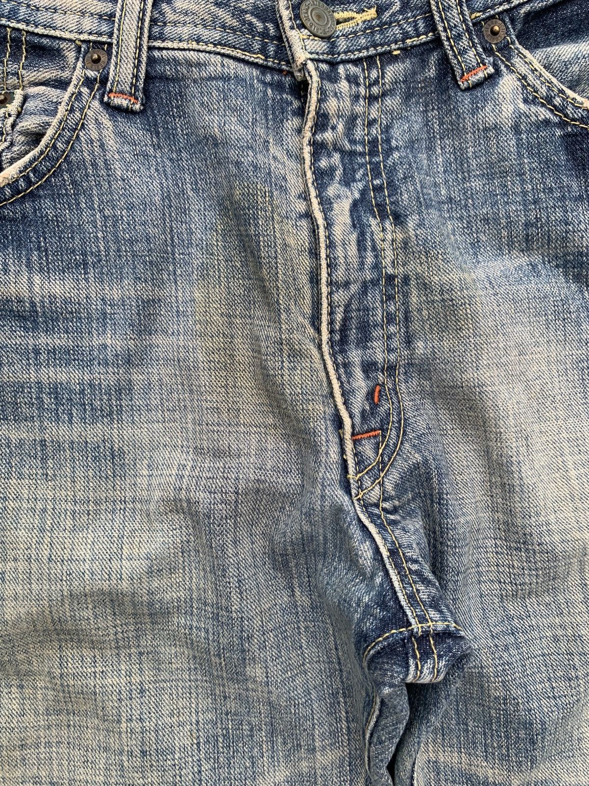 Kapital GL HEART FADED & RUSTY DISTRESSED DENIM Size US 31 - 14 Thumbnail