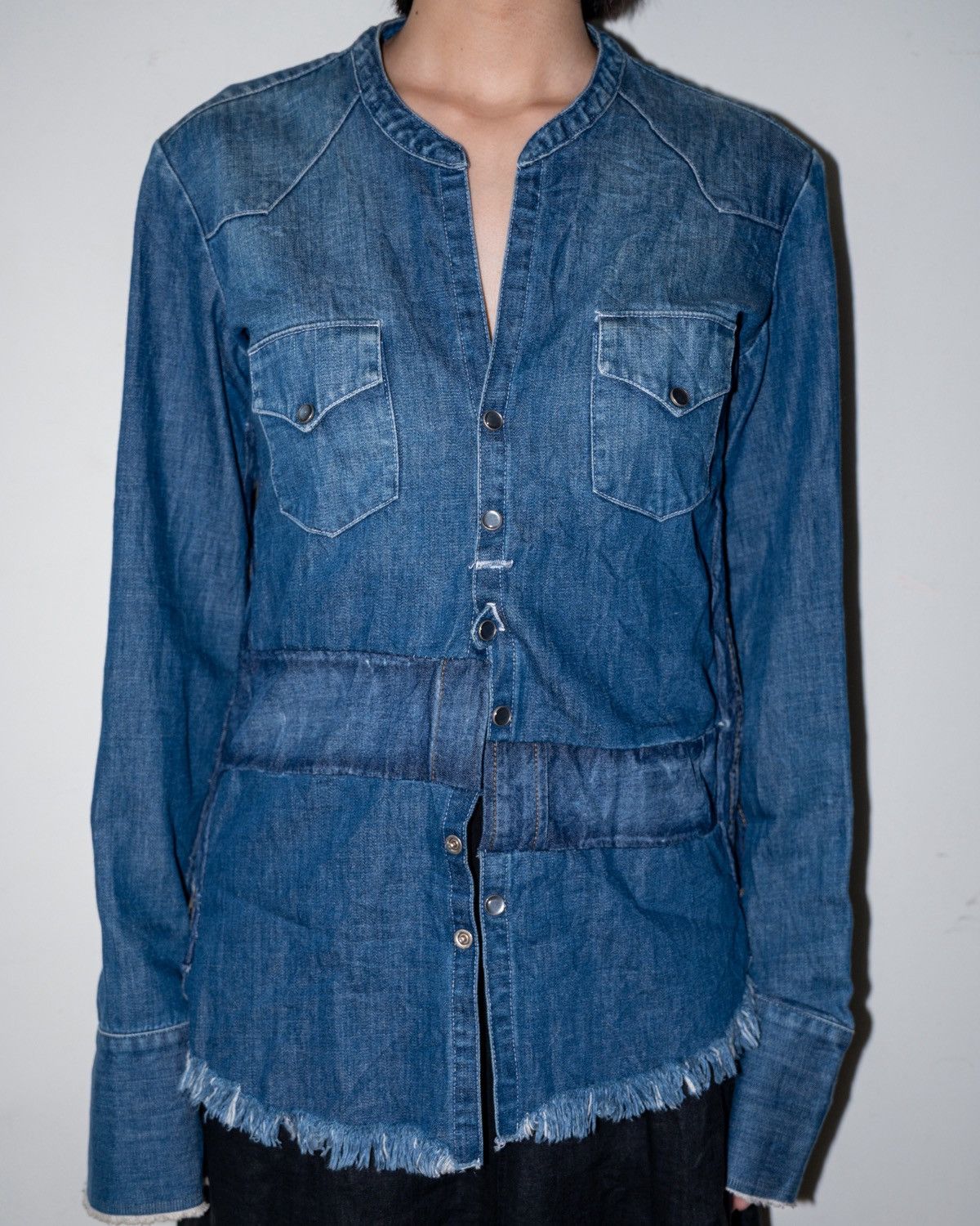 Greg Lauren Greg Lauren denim western studio deconstructed kimono shirt Size US S / EU 44-46 / 1 - 5 Thumbnail