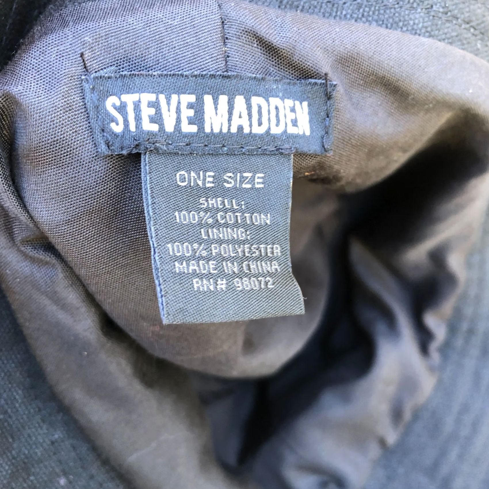 Steve Madden VINTAGE Steve Madden Bucket Hat Women's One Size Black Cap Packable Travel Bucket Hat Women One Size Black Cap Vintage Steve Madden Size ONE SIZE - 5 Thumbnail