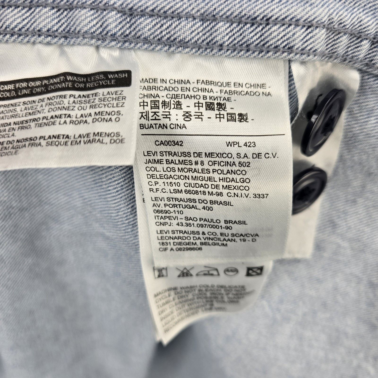 Levi's Levis Josette Duster Long Coat Medium Distressed Hem Western Size M / US 6-8 / IT 42-44 - 11 Thumbnail