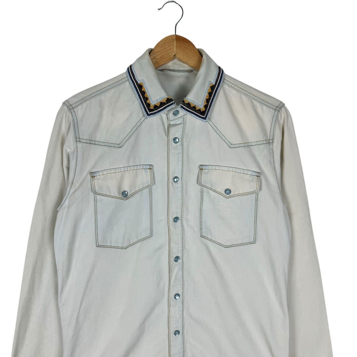 Valentino 🌟VALENTINO WESTERN FLANNEL BUTTON SHIRT Size US S / EU 44-46 / 1 - 2 Thumbnail