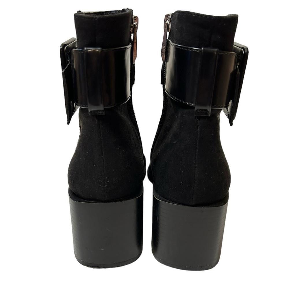Zara Zara l Leather Suede Buckle Heeled Booties Size 9/40 Size US 9 / IT 39 - 3 Thumbnail