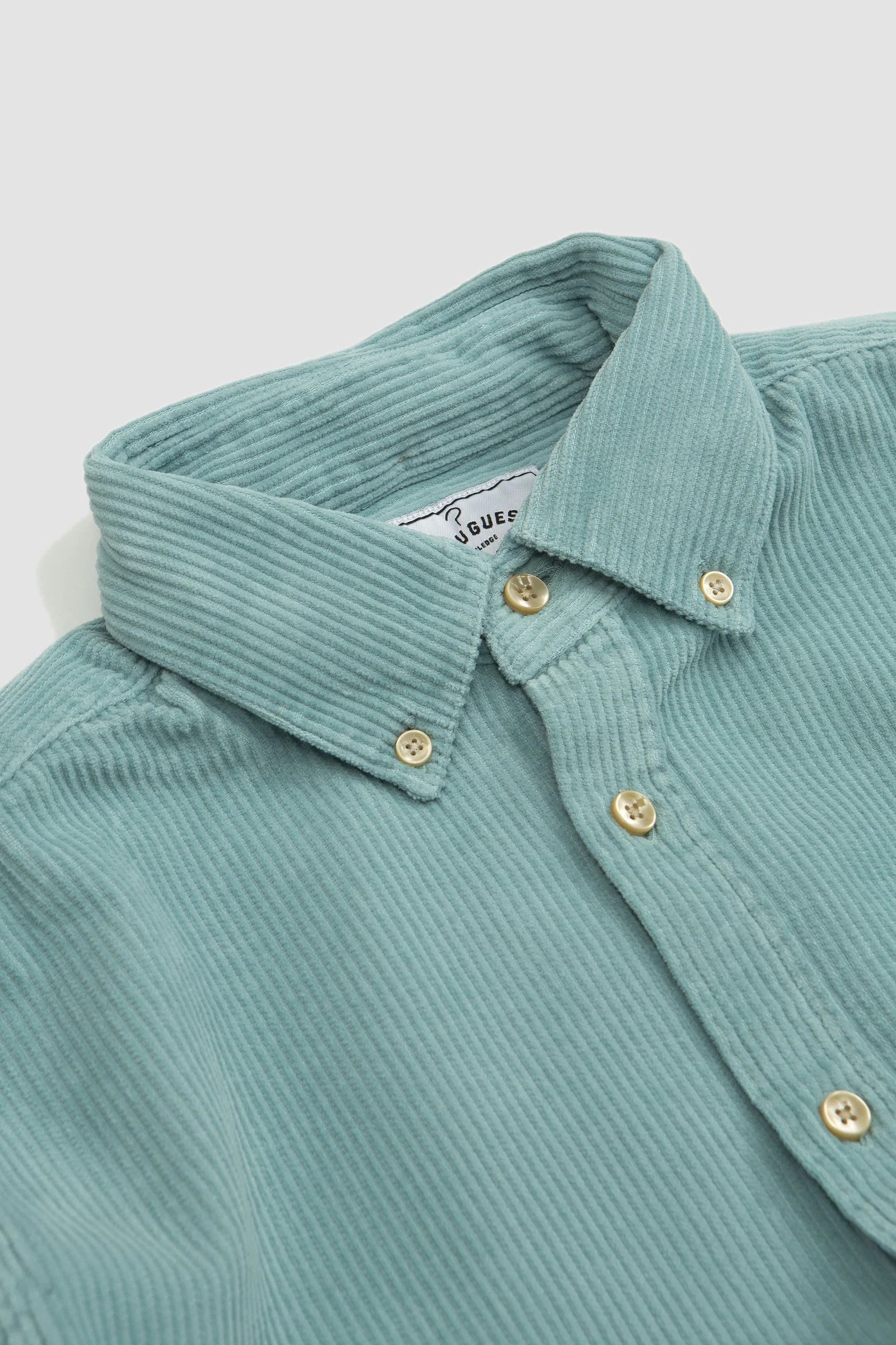 Portuguese Flannel 💚 Portuguese Flannel Lobo Shirt Turquoise Medium NEW Size US M / EU 48-50 / 2 - 3 Thumbnail