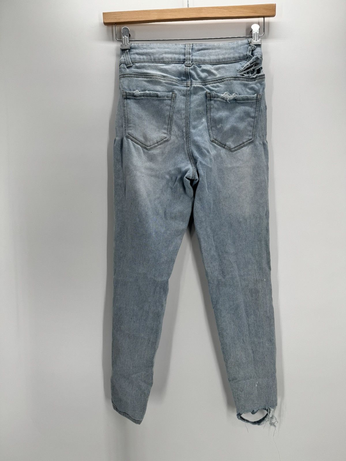 Other Vanilla Star Distressed High Rise Skinny Jeans W28 Y2K Size 28" / US 6 / IT 42 - 2 Thumbnail