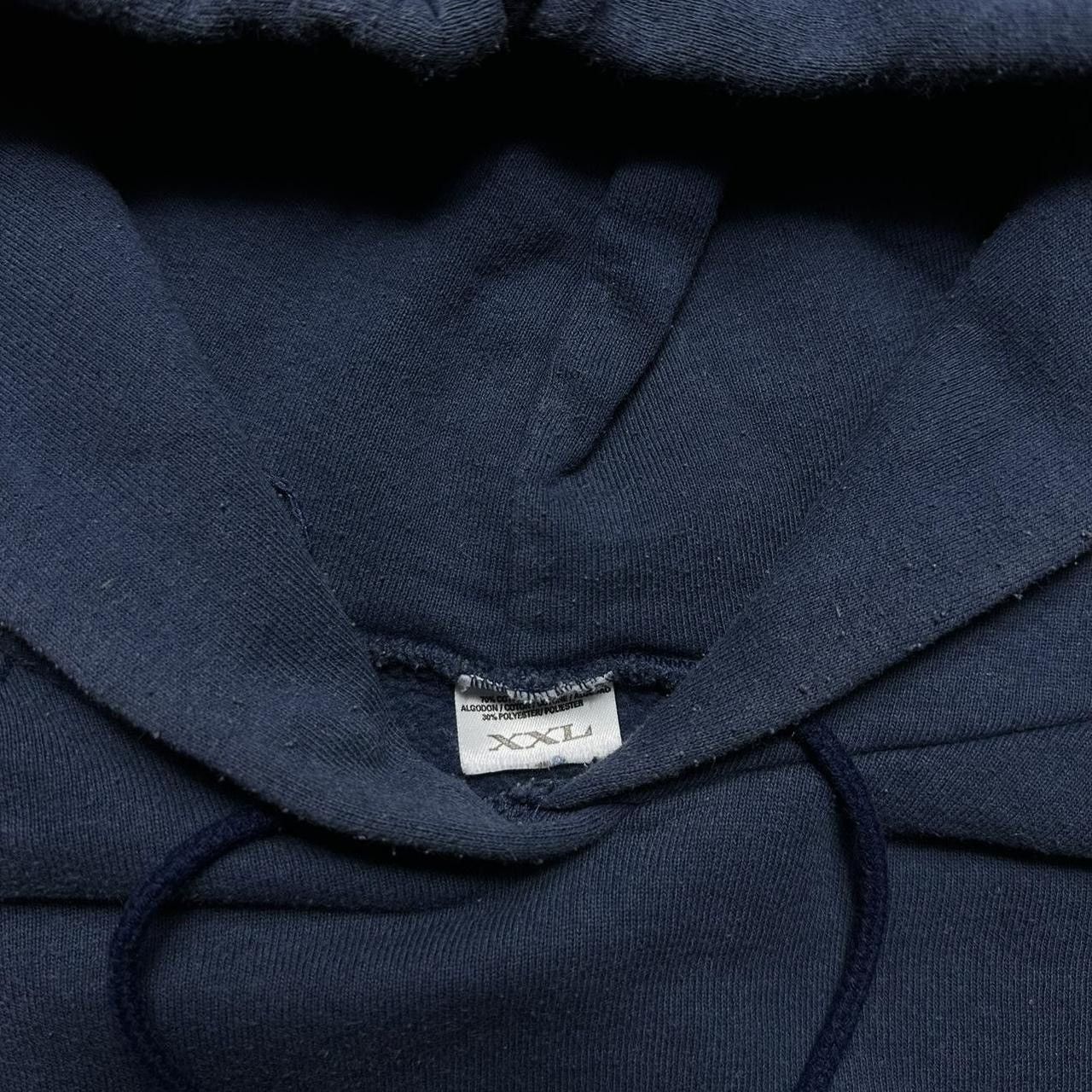 Fruit Of The Loom × Vintage Vintage 90s FOTL black Hoodie navy Size US XXL / EU 58 / 5 - 2 Thumbnail