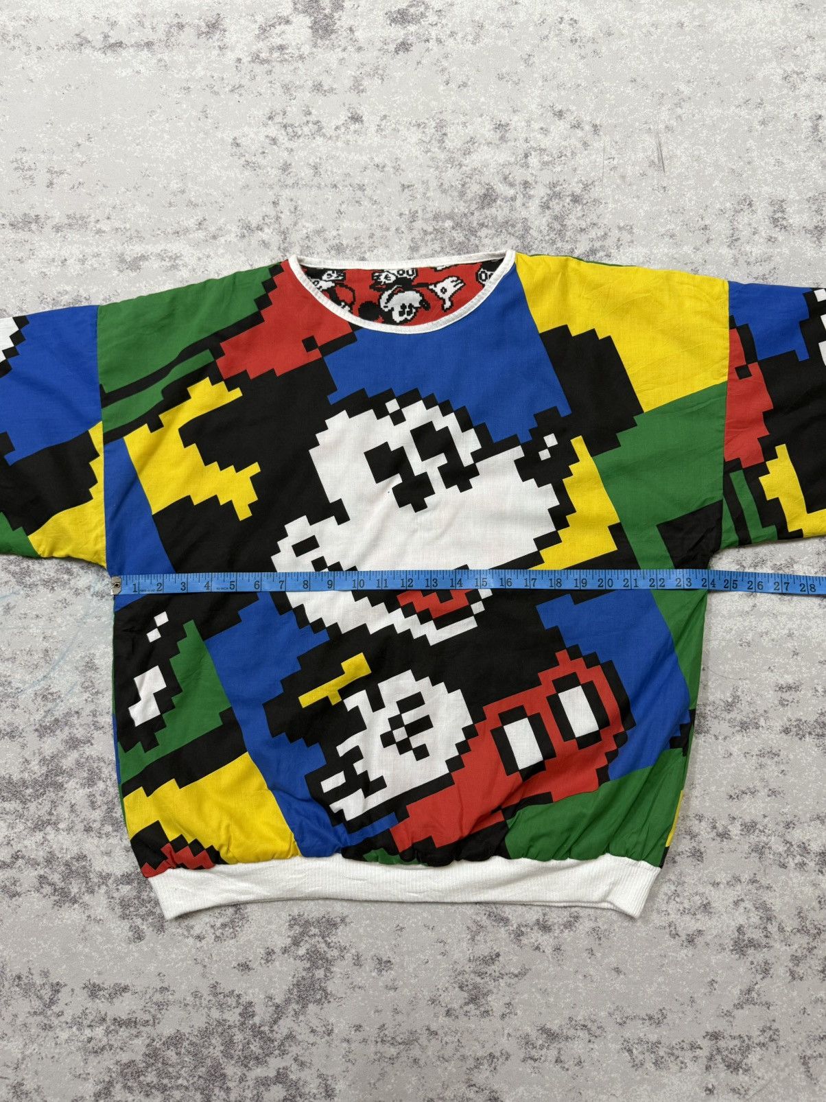 Mickey Mouse Vintage 90s Mickey Mouse Alloverprint Riversible Sweatshirt Size US XL / EU 56 / 4 - 10 Thumbnail