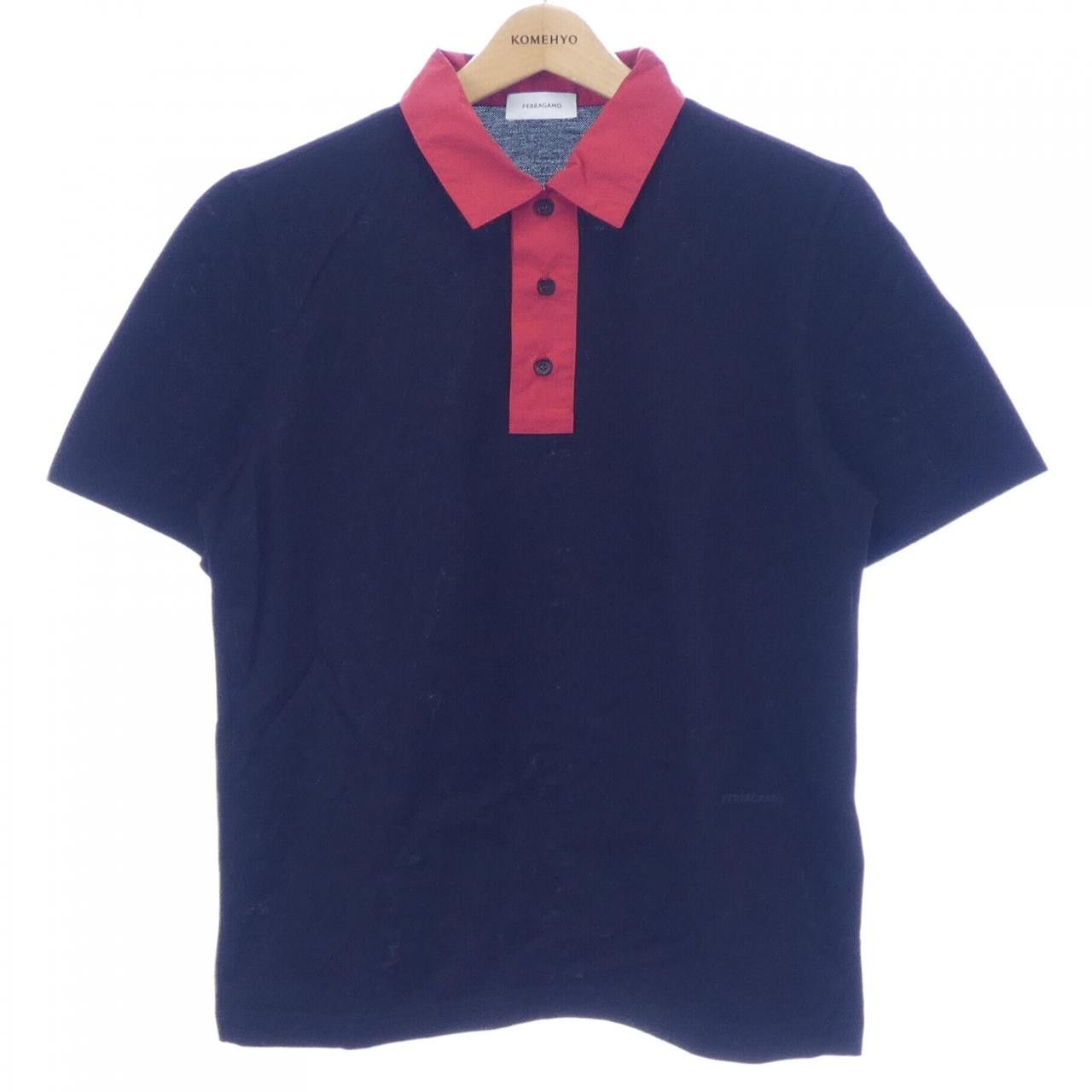 Salvatore Ferragamo Salvatore Ferragamo Salvatore Ferragamo Leather Polo Shirt Textile Tops DUTY FREE for USA Size ONE SIZE - 1 Thumbnail