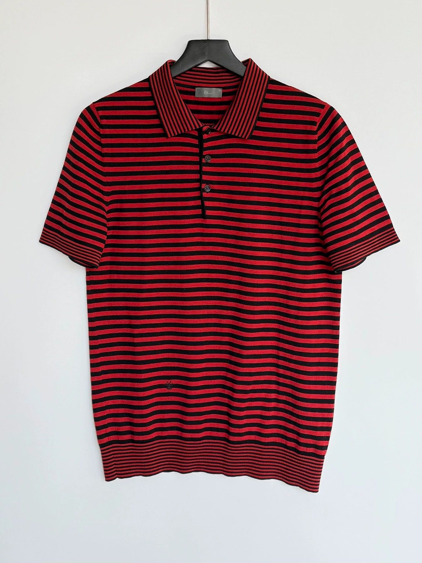 Dior Dior Homme 100% Wool Striped Polo T-Shirt KVA Last Size US M / EU 48-50 / 2 - 1 Thumbnail