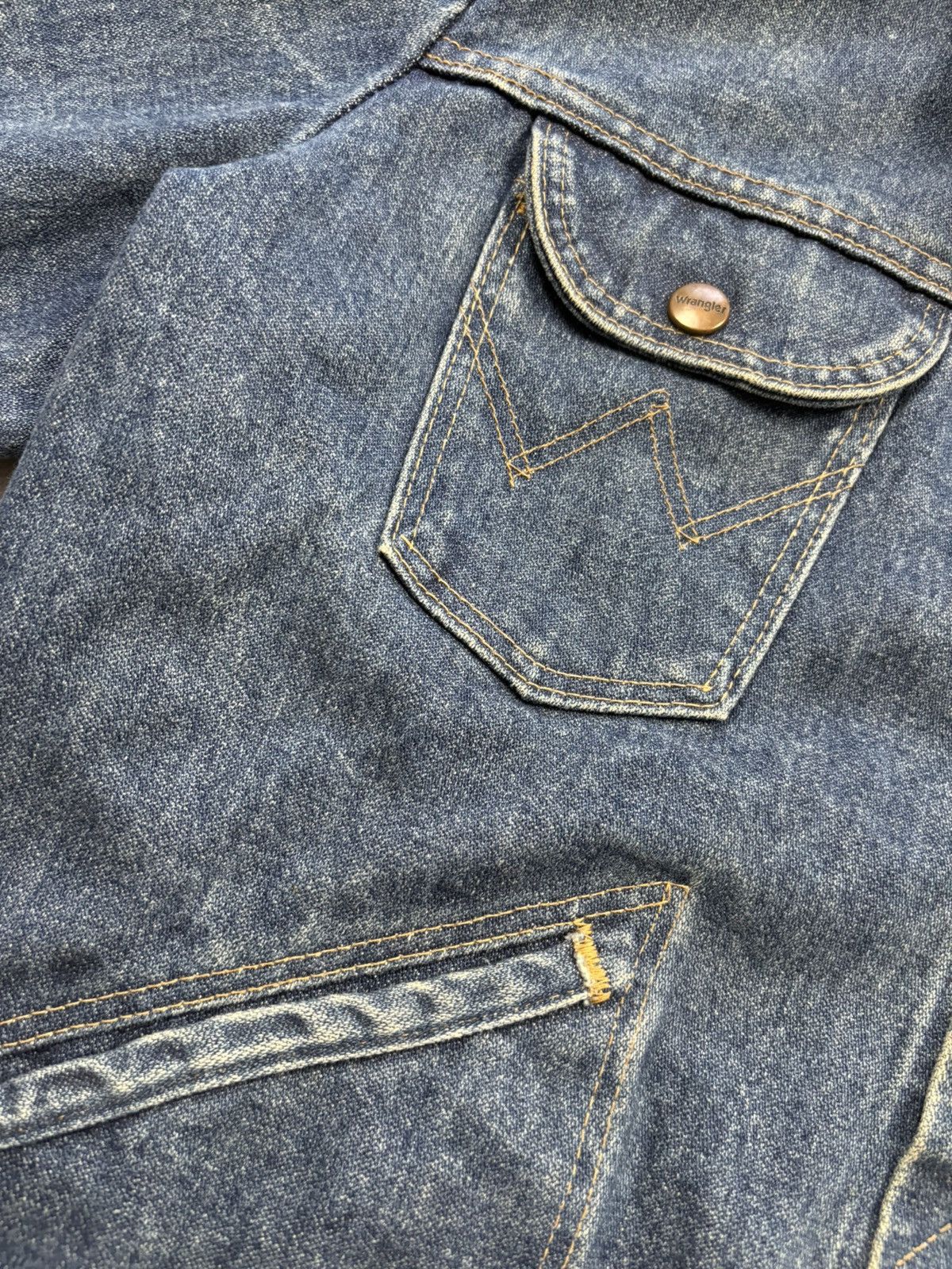 Wrangler Vintage Wrangler Denim Jacket Made in Malta 70s 80s Tracker Size US M / EU 48-50 / 2 - 8 Thumbnail
