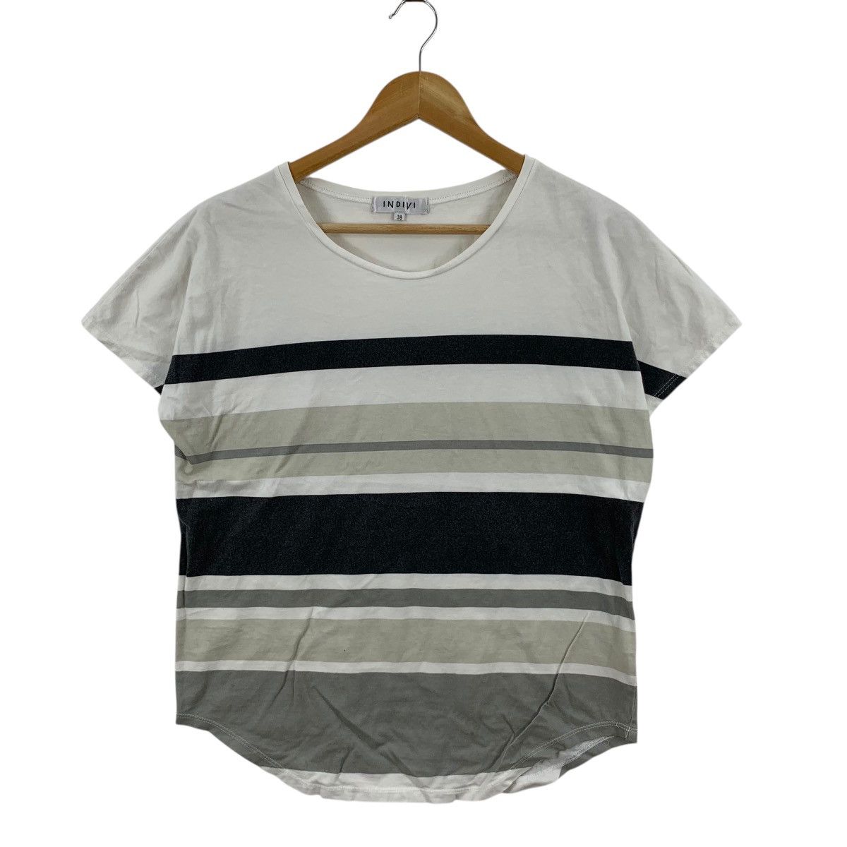 Other INDIVI JAPAN SHIBUYA COLLECTION Striped Boxy Tee Shirt Size M / US 6-8 / IT 42-44 - 4 Thumbnail
