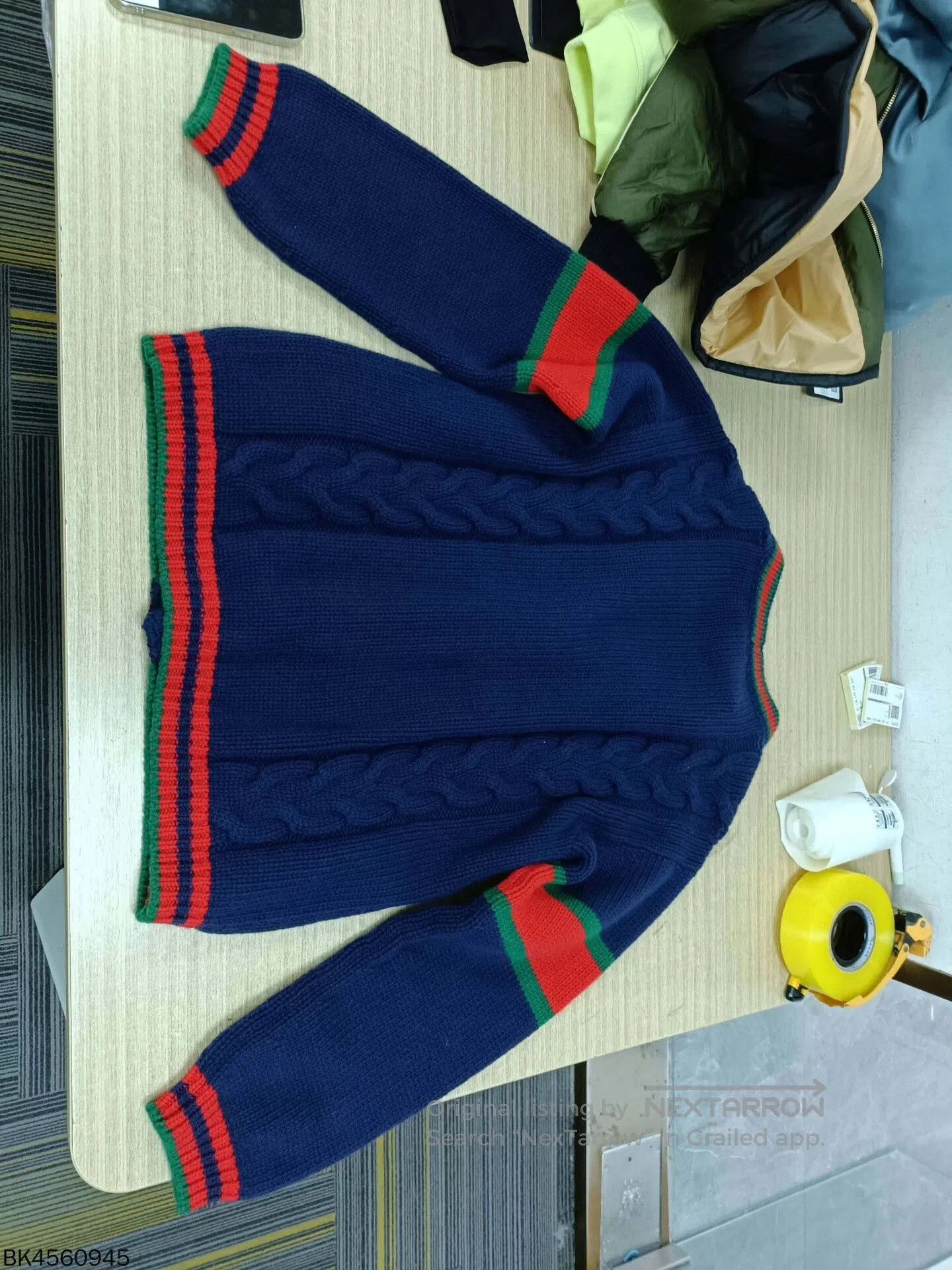 Gucci gucci color block knit cardigan V-neck. Size US M / EU 48-50 / 2 - 2 Thumbnail