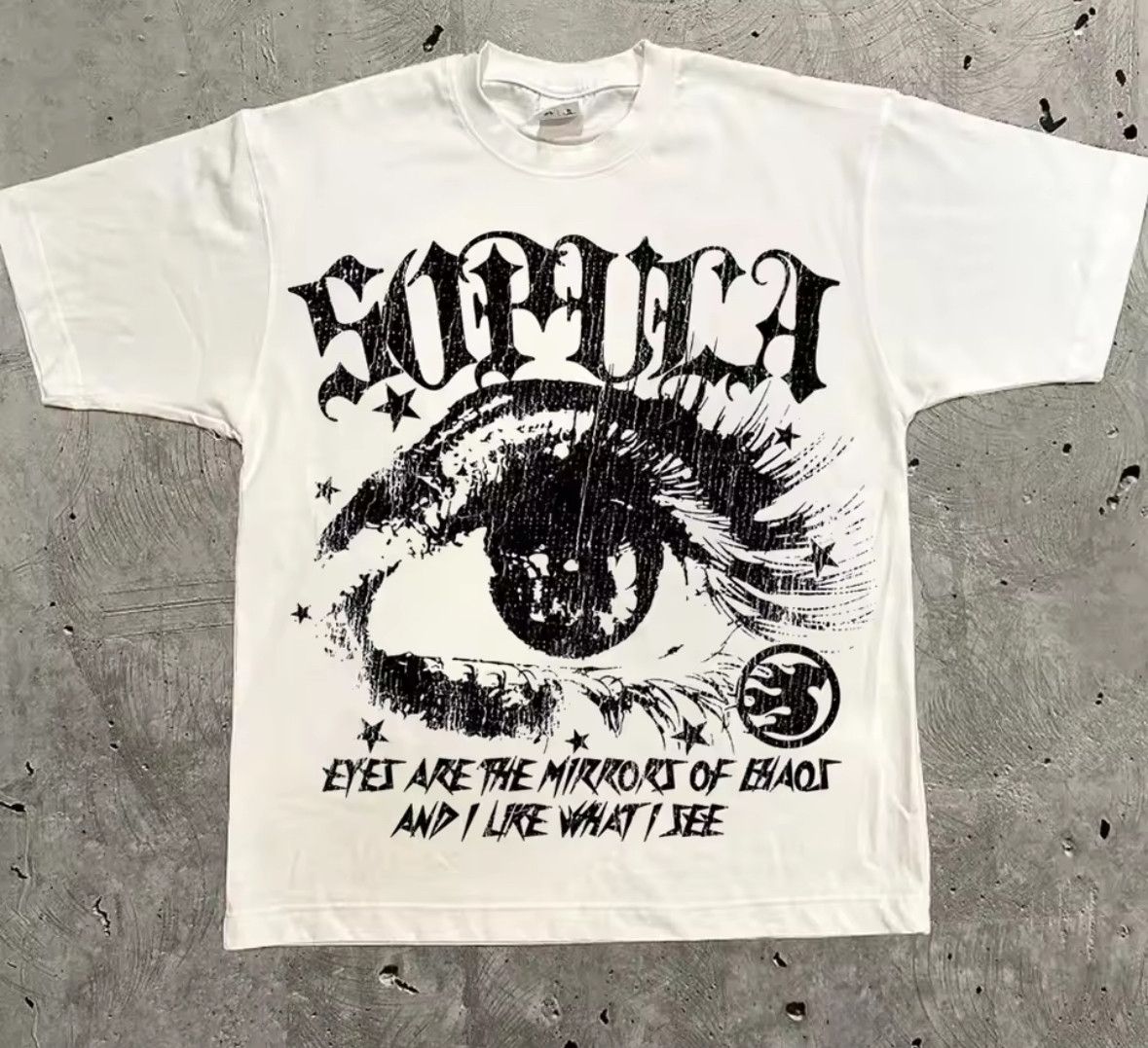 Other Vintage Retro Eyes Are The Mirror Graphic T-Shirt Size US XL / EU 56 / 4 - 1 Thumbnail