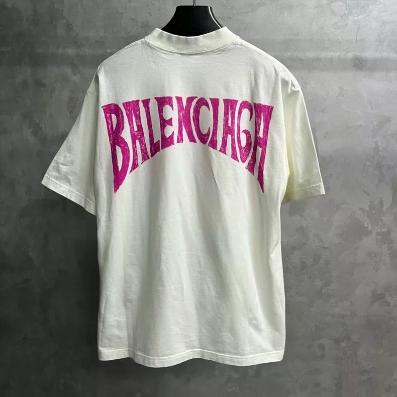 Balenciaga Balenciaga Off-white hand-painted monogrammed beach print Size US XS / EU 42 / 0 - 2 Thumbnail