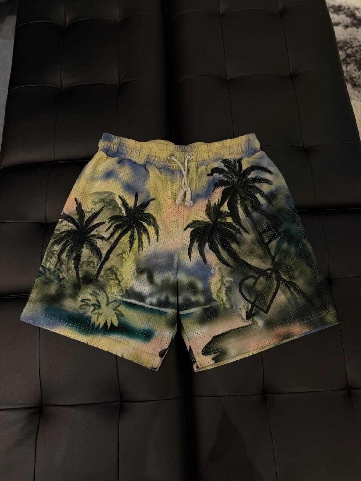 Palm Angels Size Large - Palm Angels Men’s Multicolor Paradise Shorts Size US 34 / EU 50 - 3 Thumbnail