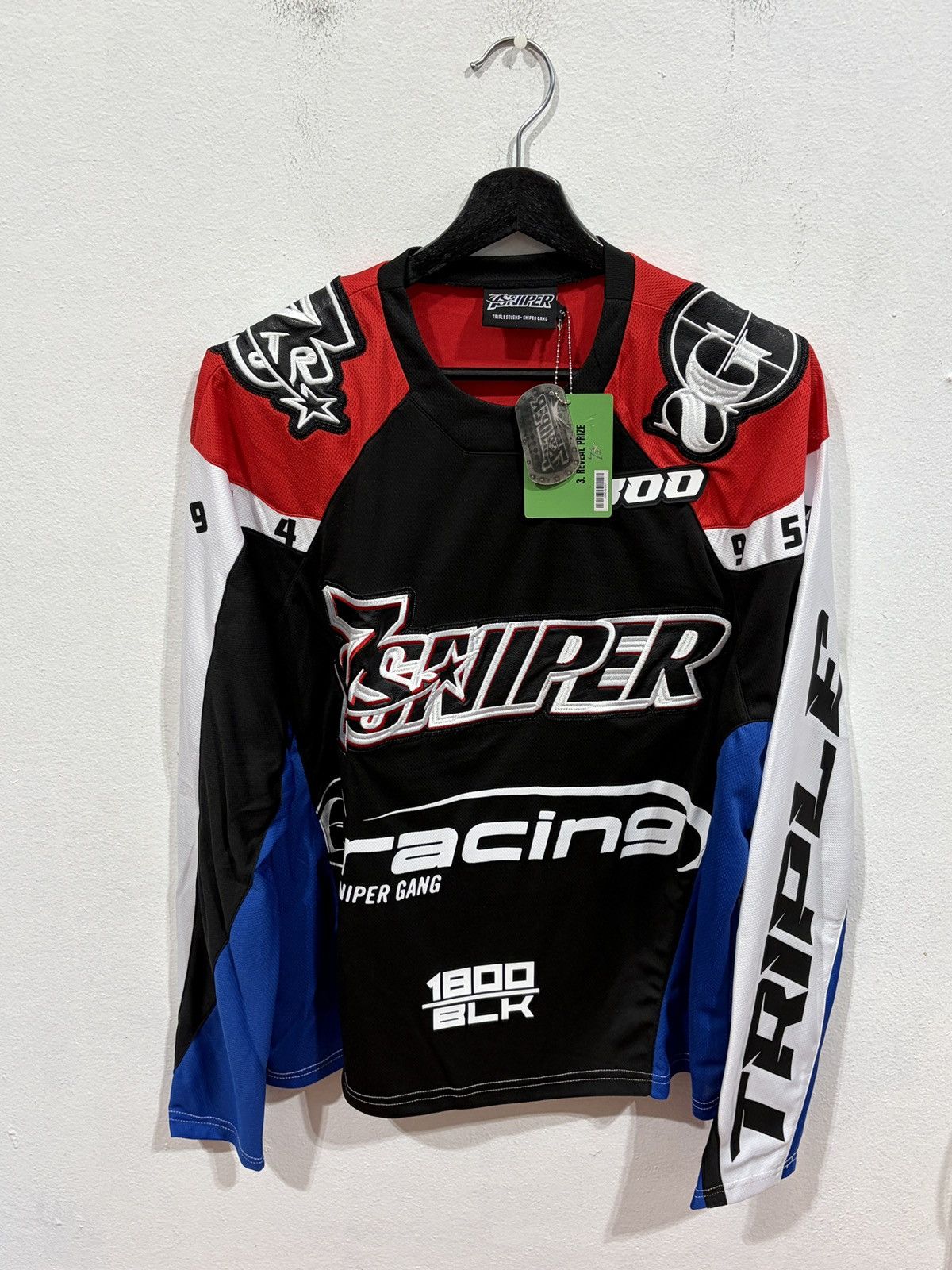 TRIPLE SEVENS Triple Sevens 1800 Moto Jersey Blue/Red Jersey Size US S / EU 44-46 / 1 - 1 Thumbnail