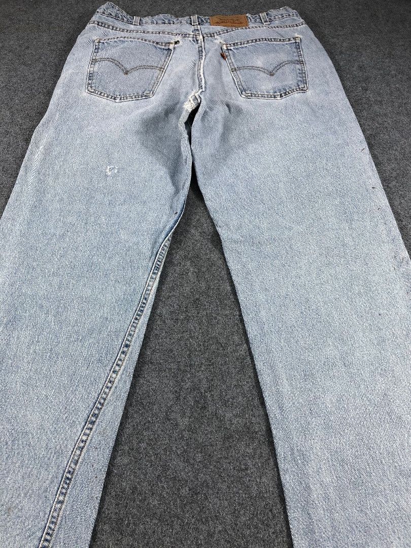 Levi's Vintage 90s Light Wash Levis 550 Orange Tab Jeans-JM662 Size US 35 - 4 Thumbnail