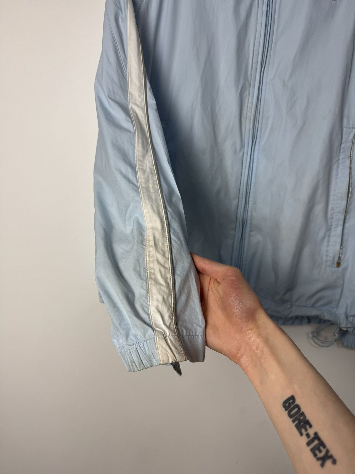 Nike Nike Swoosh Light Blue Track Jacket Vintage 00s Windbreaker Size US M / EU 48-50 / 2 - 7 Thumbnail