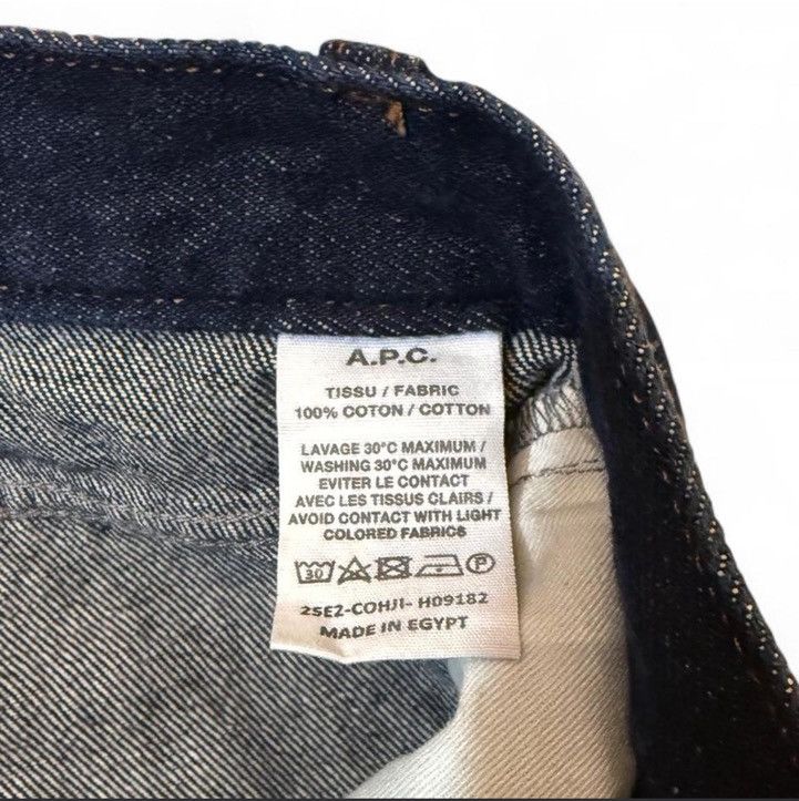 A.P.C. A. P.C. Paris Aaron 90's Raw Dark Indigo Denim Wide Leg Size US 32 / EU 48 - 8 Thumbnail