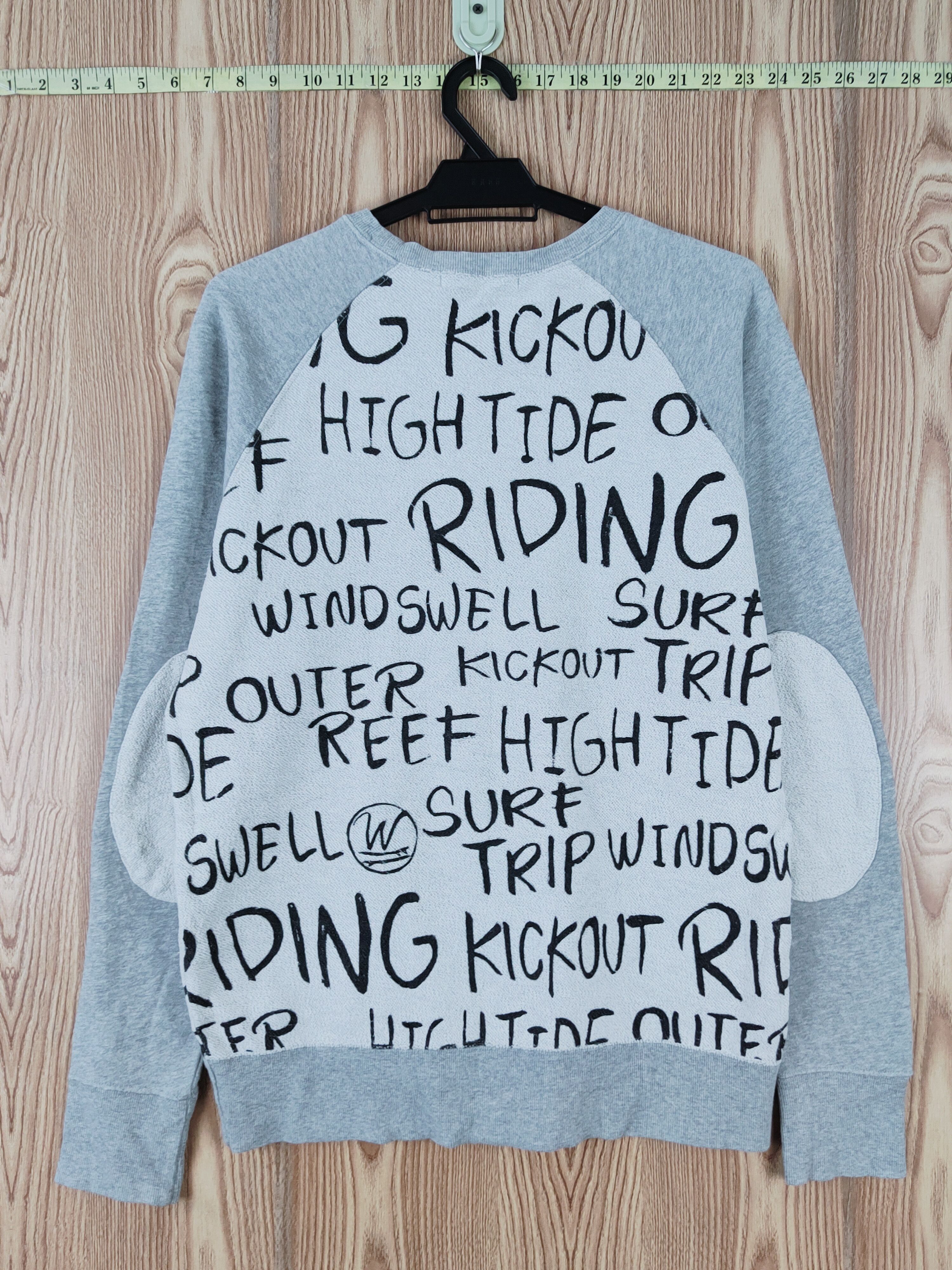 Japanese Brand × MOUSSY × Vintage Azul by Moussy Gray Sweatshirts #W418 Size M / US 6-8 / IT 42-44 - 10 Thumbnail
