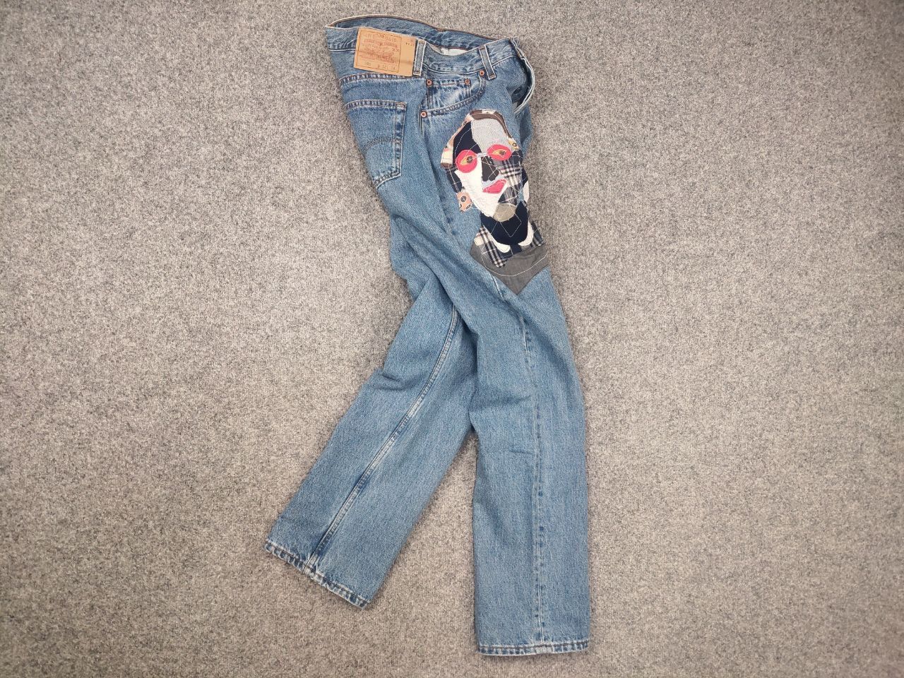 Levi's Vintage 90's Levi’s 501 Sashiko Logo Jeans junya watanabe Size US 32 / EU 48 - 11 Thumbnail