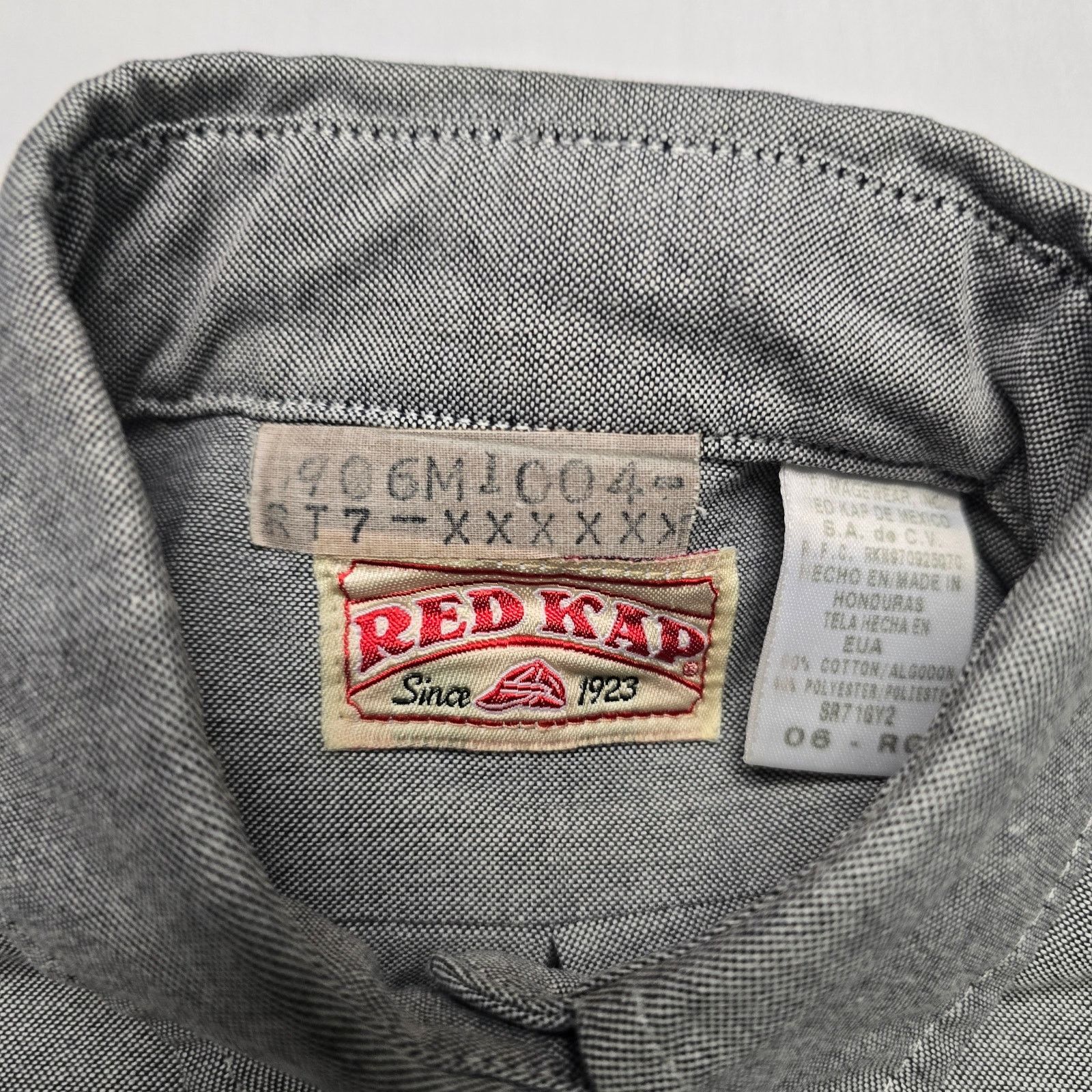 Vintage Red Kapp Womens Work Button Up Gray M Workwear Shirt Size M / US 6-8 / IT 42-44 - 4 Thumbnail