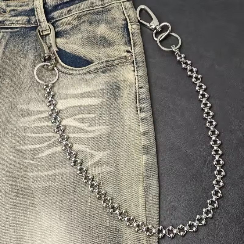 Jewelry INDUSTRIAL Liquid Silver Wallet Chain - Heavyweight Punk Size ONE SIZE - 2 Thumbnail