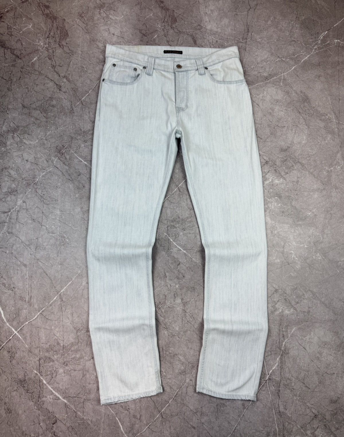 Nudie Jeans Nudie Jeans Co Slim Light Wash Denim - Made in Italy W34 L32 Size US 34 / EU 50 - 2 Thumbnail