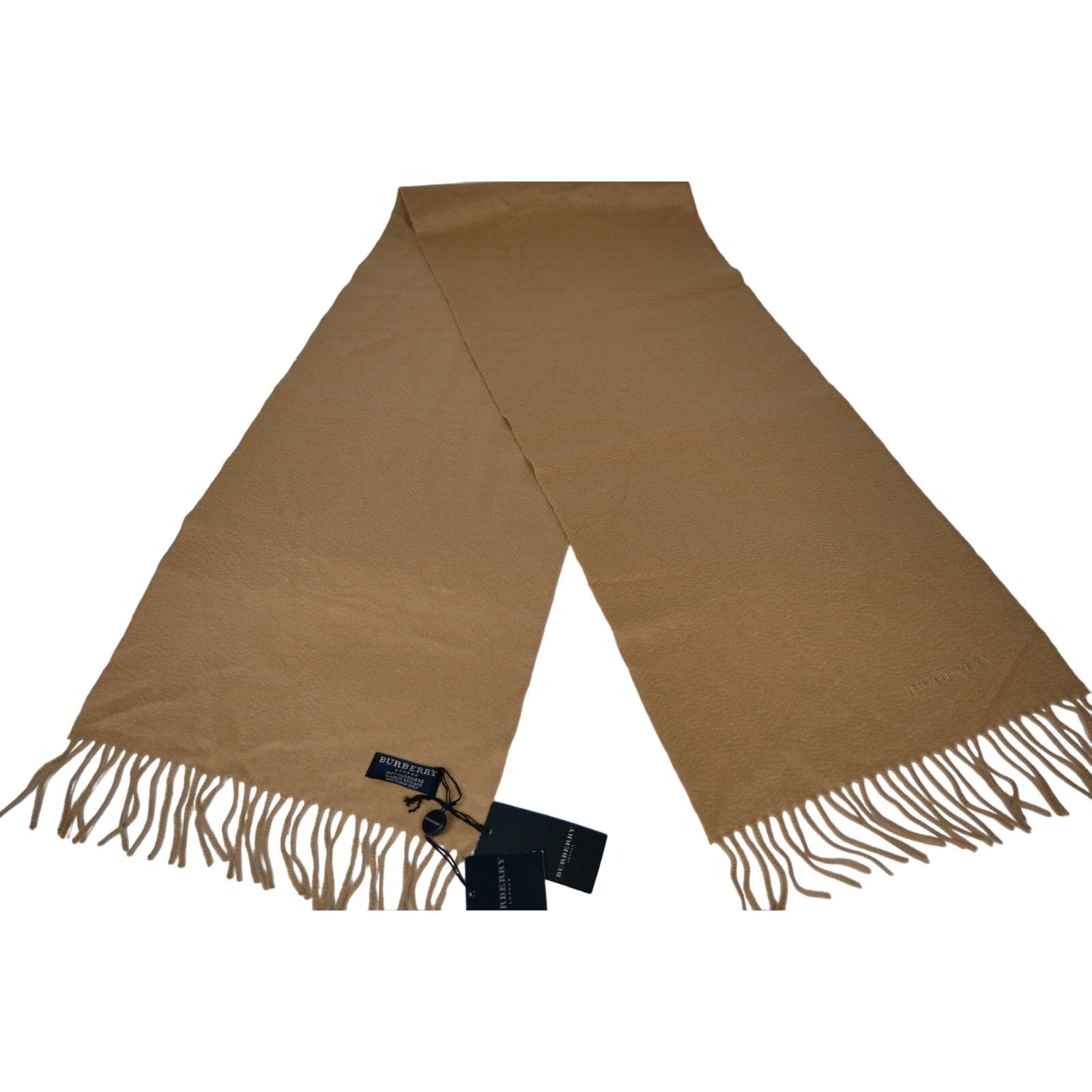 Burberry Burberry Brown Cashmere Scarf Size ONE SIZE - 1 Thumbnail