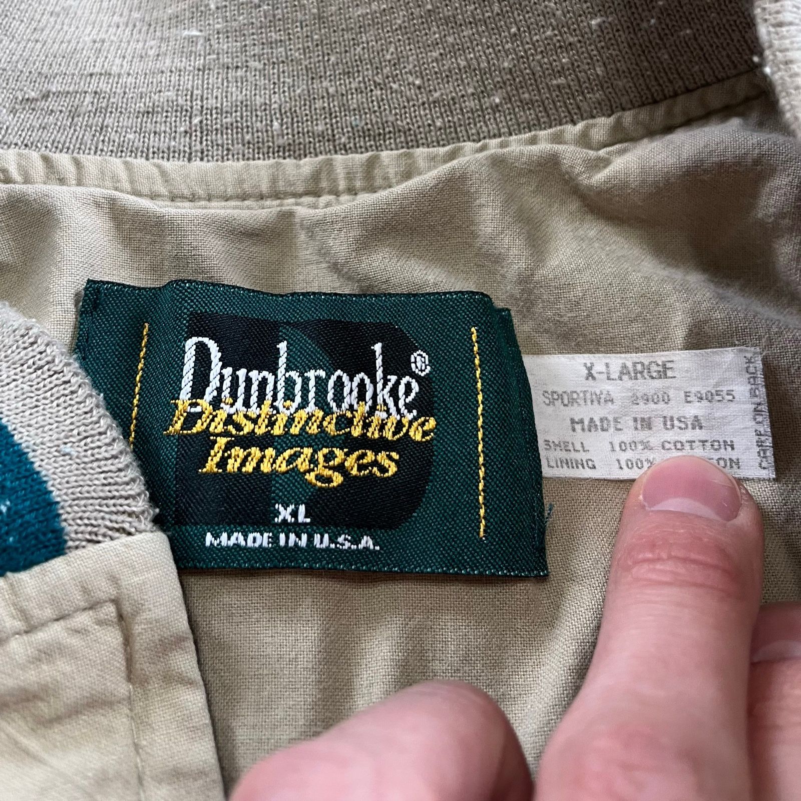 Dunbrooke Vintage Dunbrooke Turquoise Striped Collar Canvas Jacket XL Size US XL / EU 56 / 4 - 3 Thumbnail
