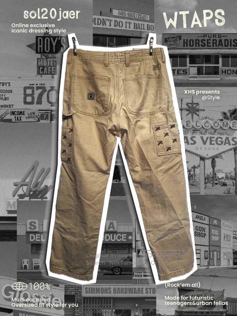 Wtaps Wtaps size S Washed, aged, painted and embroidered work pan Size US 38 / EU 54 - 1 Thumbnail
