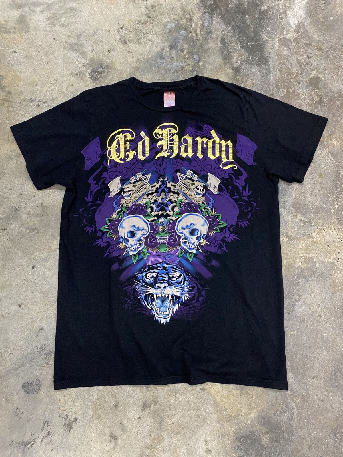 Designer × Ed Hardy × Vintage 💥edhardy vintage art tshirt Size US L / EU 52-54 / 3 - 10 Thumbnail