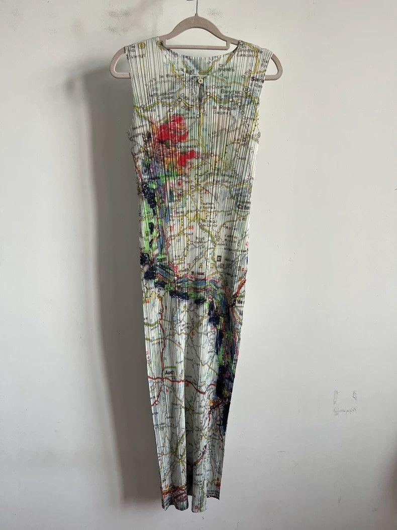 Issey Miyake Issey Miyake size:3 Grey patterned dress Size S / US 4 / IT 40 - 1 Thumbnail