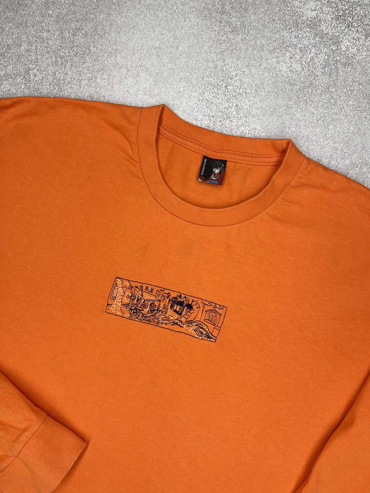 Derschutze Mens Derschutze Van Gogh Print V2 Longsleeve Orange Size US XL / EU 56 / 4 - 4 Thumbnail
