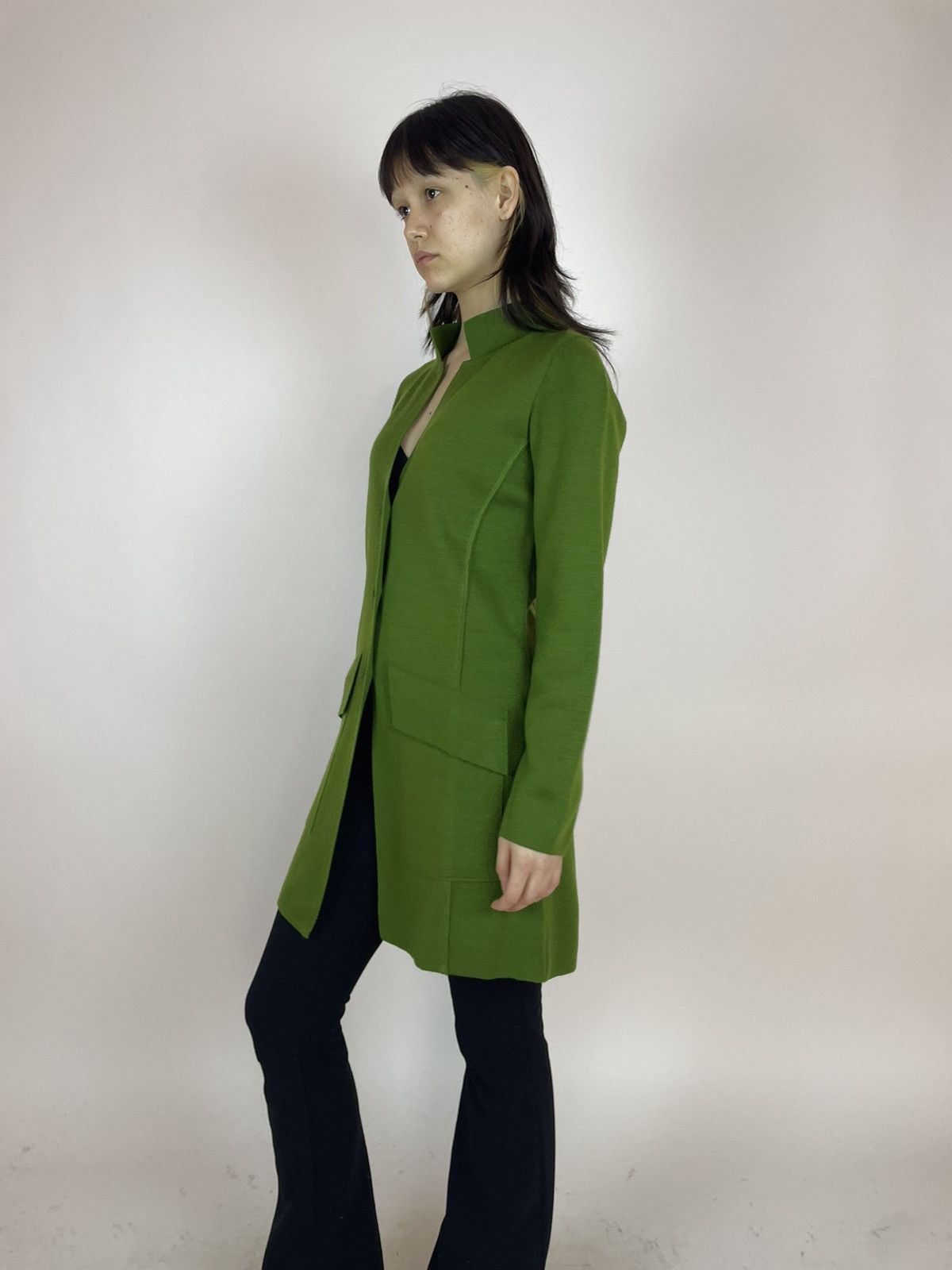 Designer Georg Maier Green wool cardigan Reine Schurwolle wool Size S / US 4 / IT 40 - 3 Thumbnail
