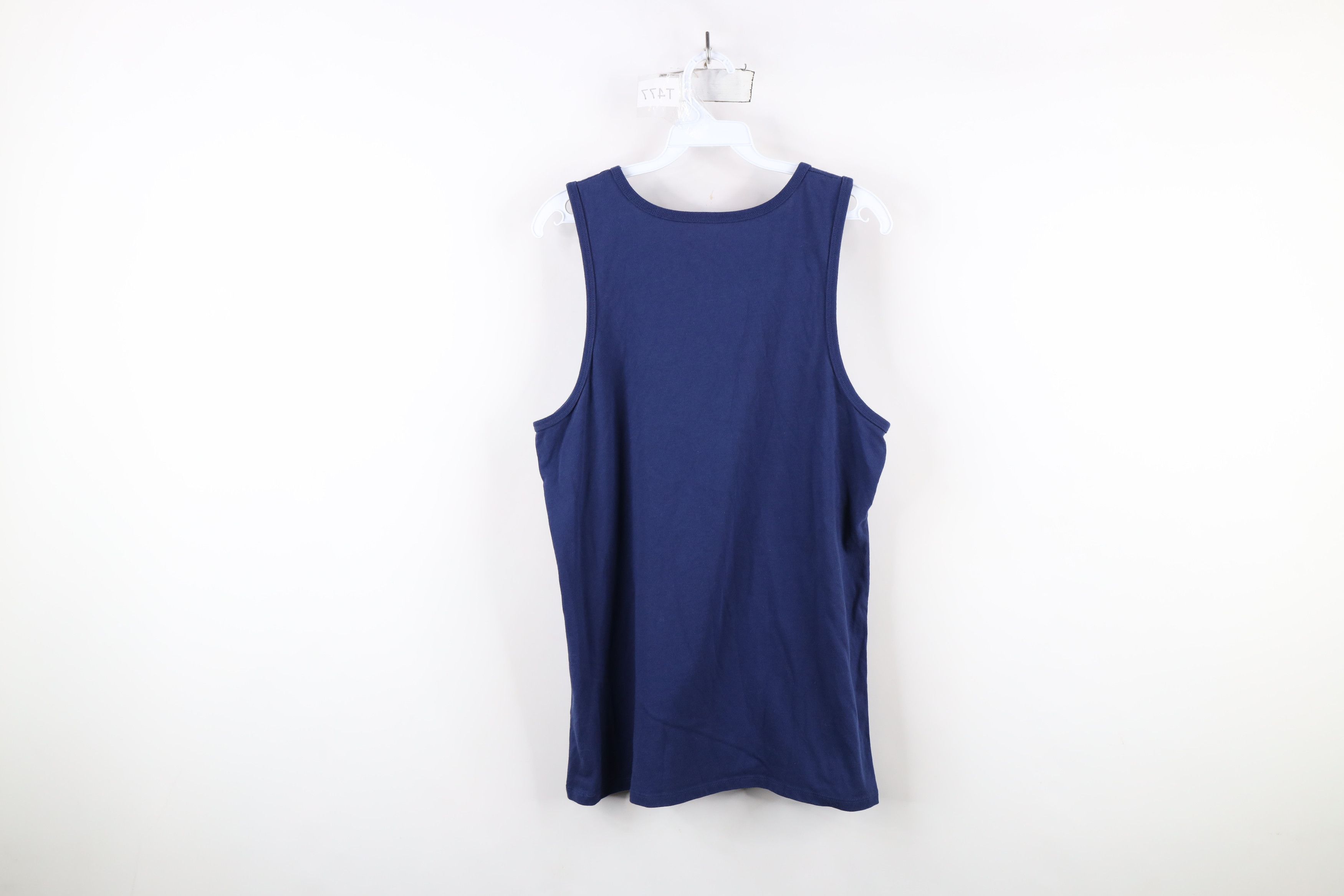 Nike × Vintage Nike Cut Faded Big Swoosh Logo Tank Top T-Shirt Navy Blue Size US M / EU 48-50 / 2 - 9 Thumbnail