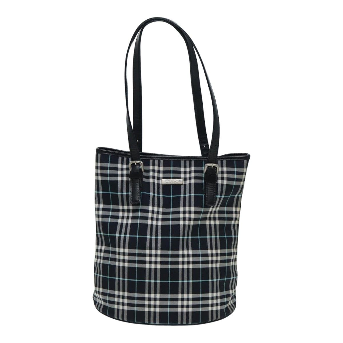 Burberry Nova Check Navy Cloth Shoulder Bag (Pre-Owned) Size ONE SIZE - 1 Thumbnail