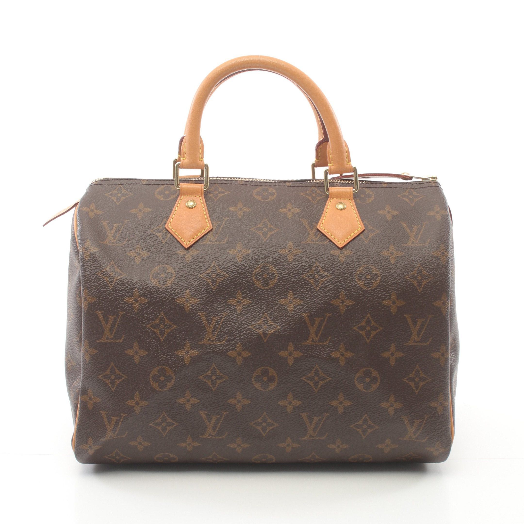 Louis Vuitton Louis Vuitton Speedy 30 Monogram Handbag Leather Brown Size ONE SIZE - 1 Thumbnail