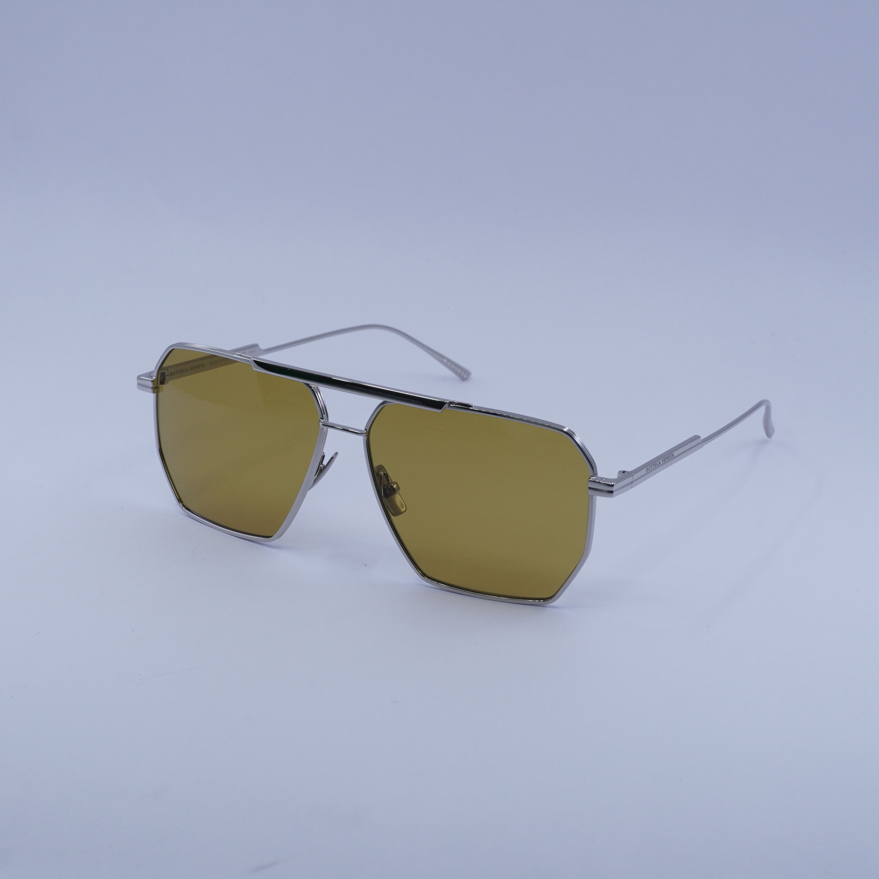 Bottega Veneta 🕶️ New Bottega Veneta BV1012S 007 Sunglasses - Silver Frame Size ONE SIZE - 5 Thumbnail