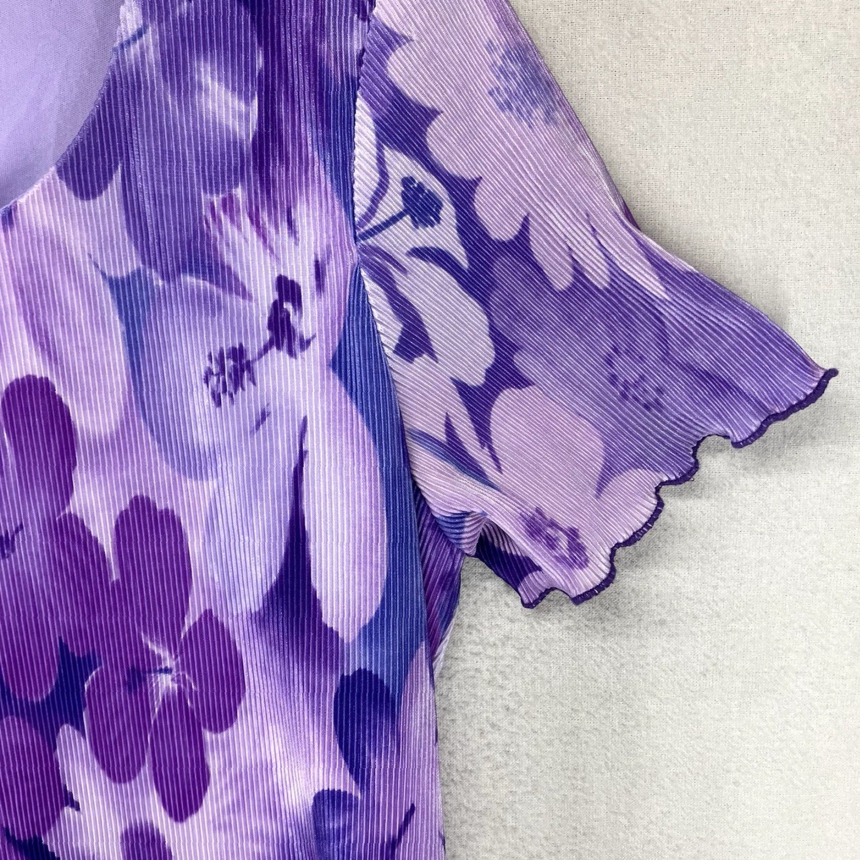 Vintage VINTAGE Miles Maxi Dress Shirt Dress 10 Purple Floral Bohemian 90s Grunge Fairy Placeholder Size L / US 10 / IT 46 - 7 Thumbnail