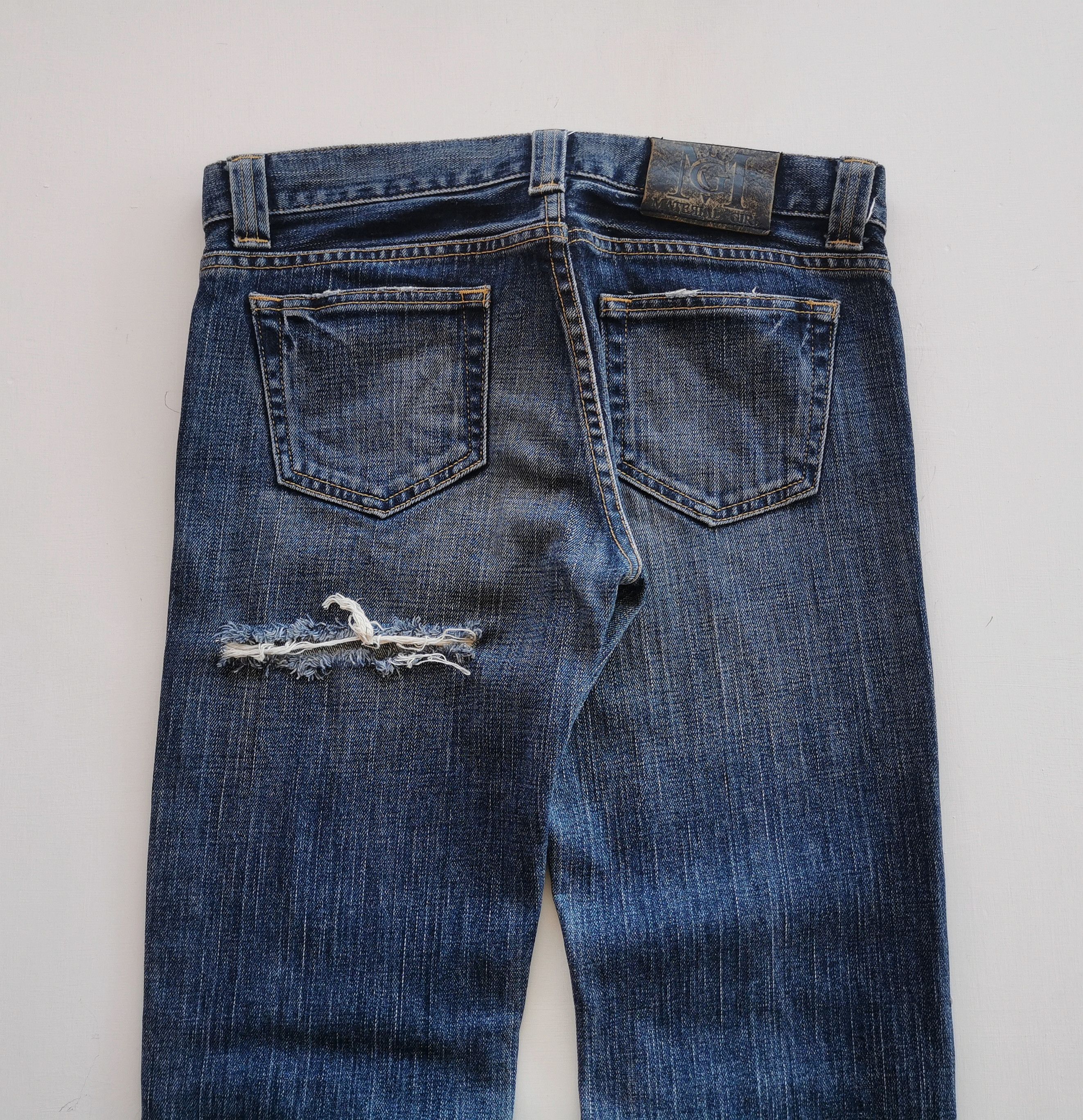 Japanese Brand Material Girl Ripped Jeans Size 30" / US 8 / IT 44 - 7 Thumbnail