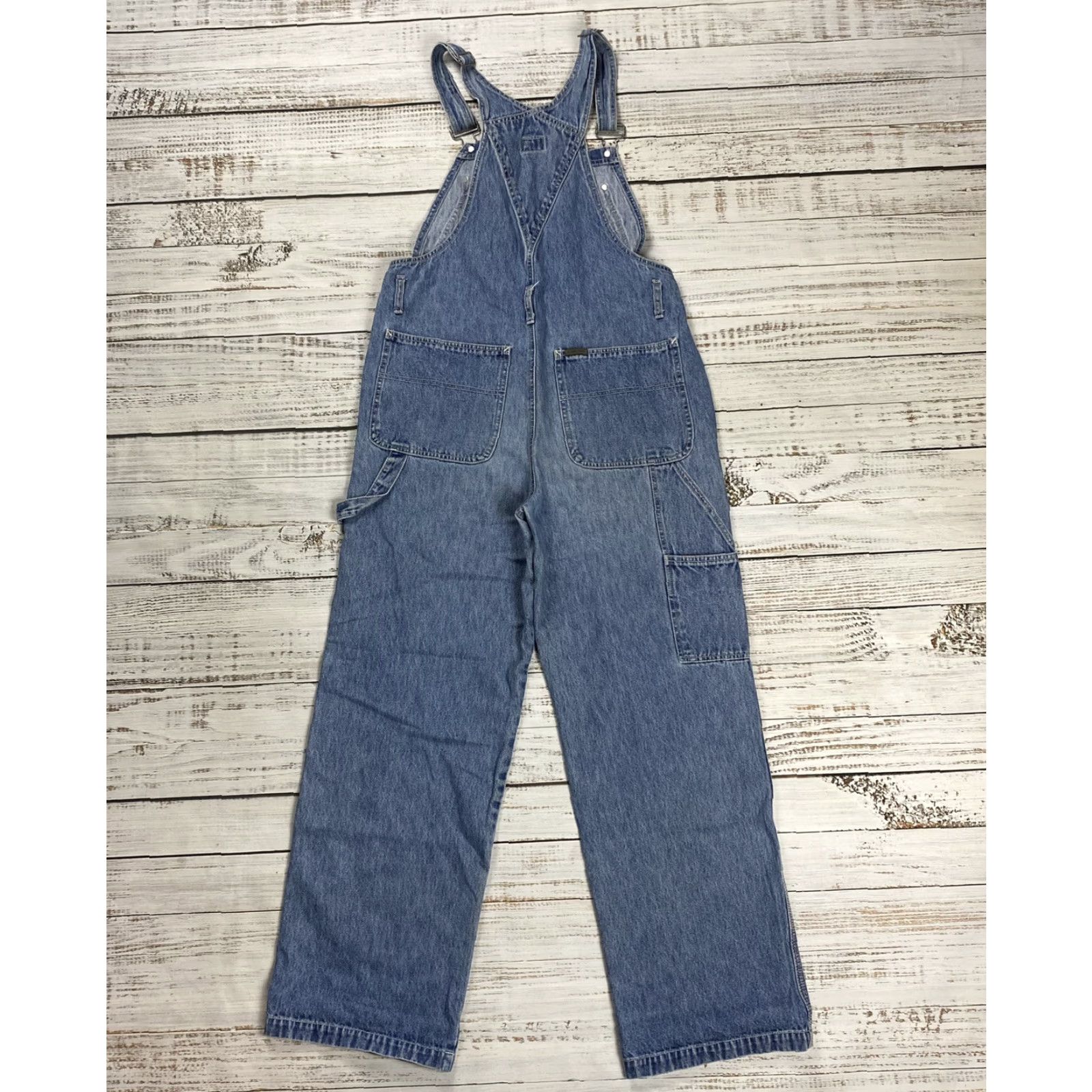 Calvin Klein VINTAGE 90S Y2K CALVIN KLEIN DENIM OVERALLS DUNGAREES GRUNGE SURF SKATE SZ M BLUE Size US 34 / EU 50 - 7 Thumbnail