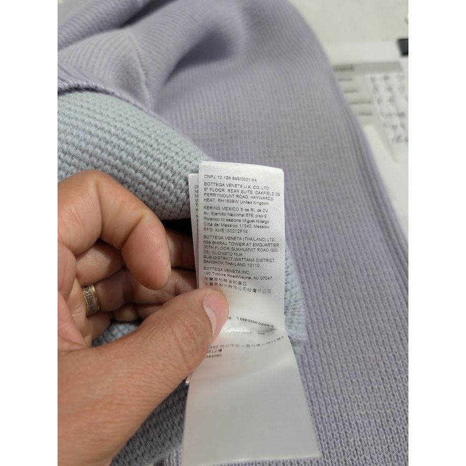Bottega Veneta o1rshd1 MW Dry Wool Rib CN Sweater in Lilac Size US L / EU 52-54 / 3 - 14 Thumbnail