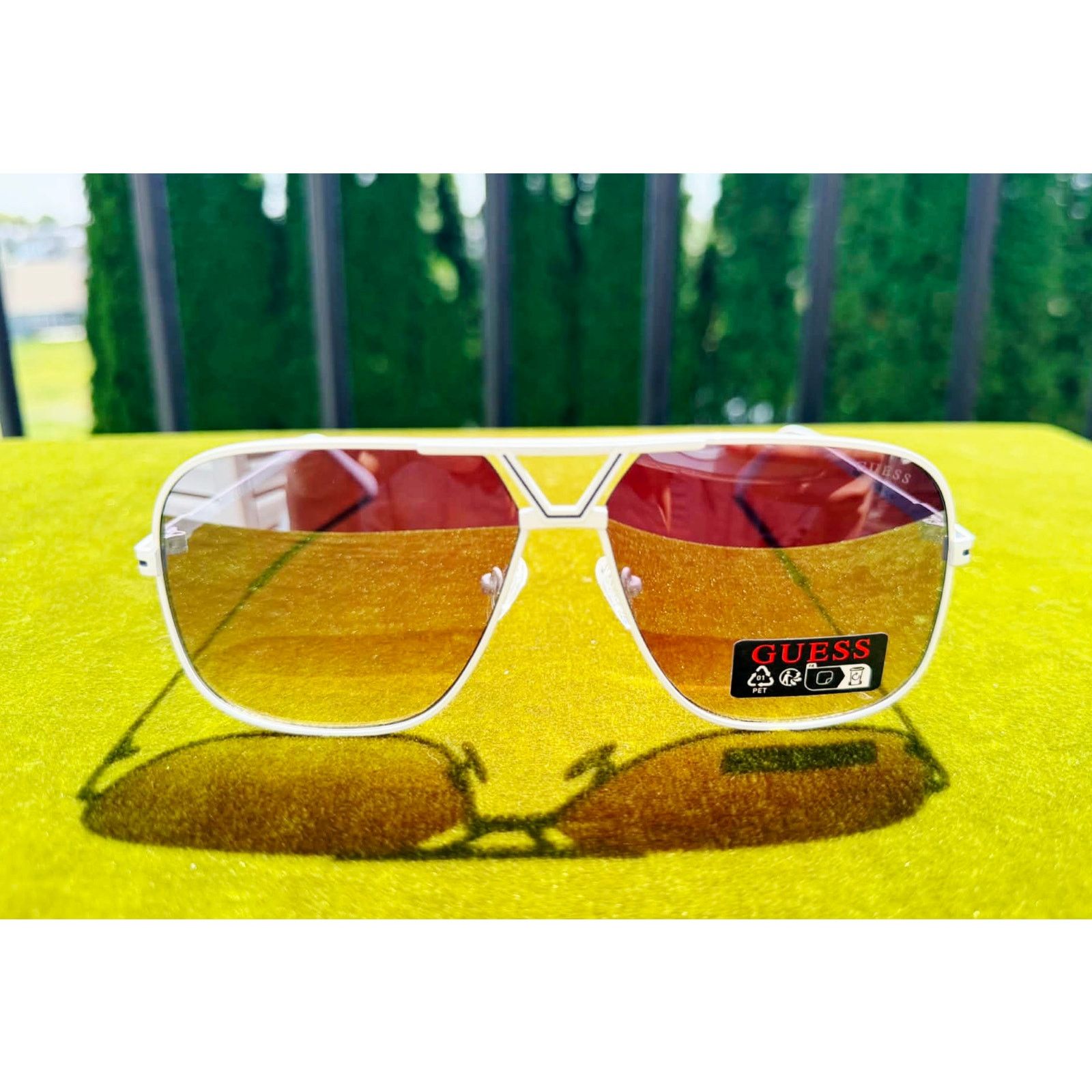 Guess NEW - Guess Pilot Navigator Sunglasses | Silver Size ONE SIZE - 2 Thumbnail