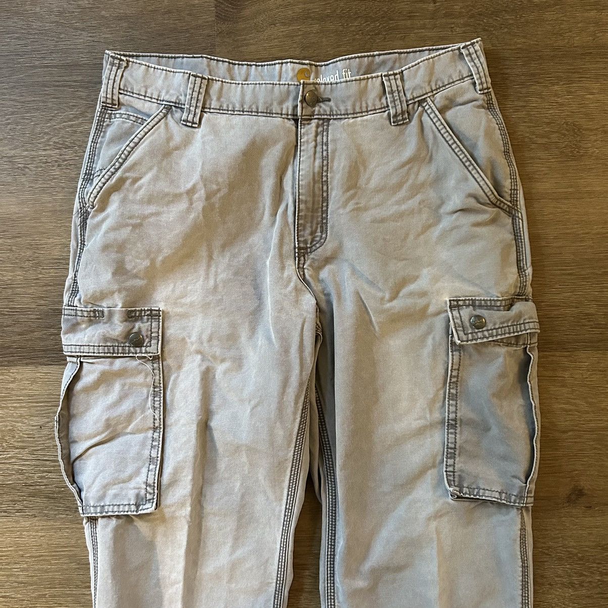 Carhartt Grey Worn Carhartt Cargo Pants Size US 36 / EU 52 - 2 Thumbnail