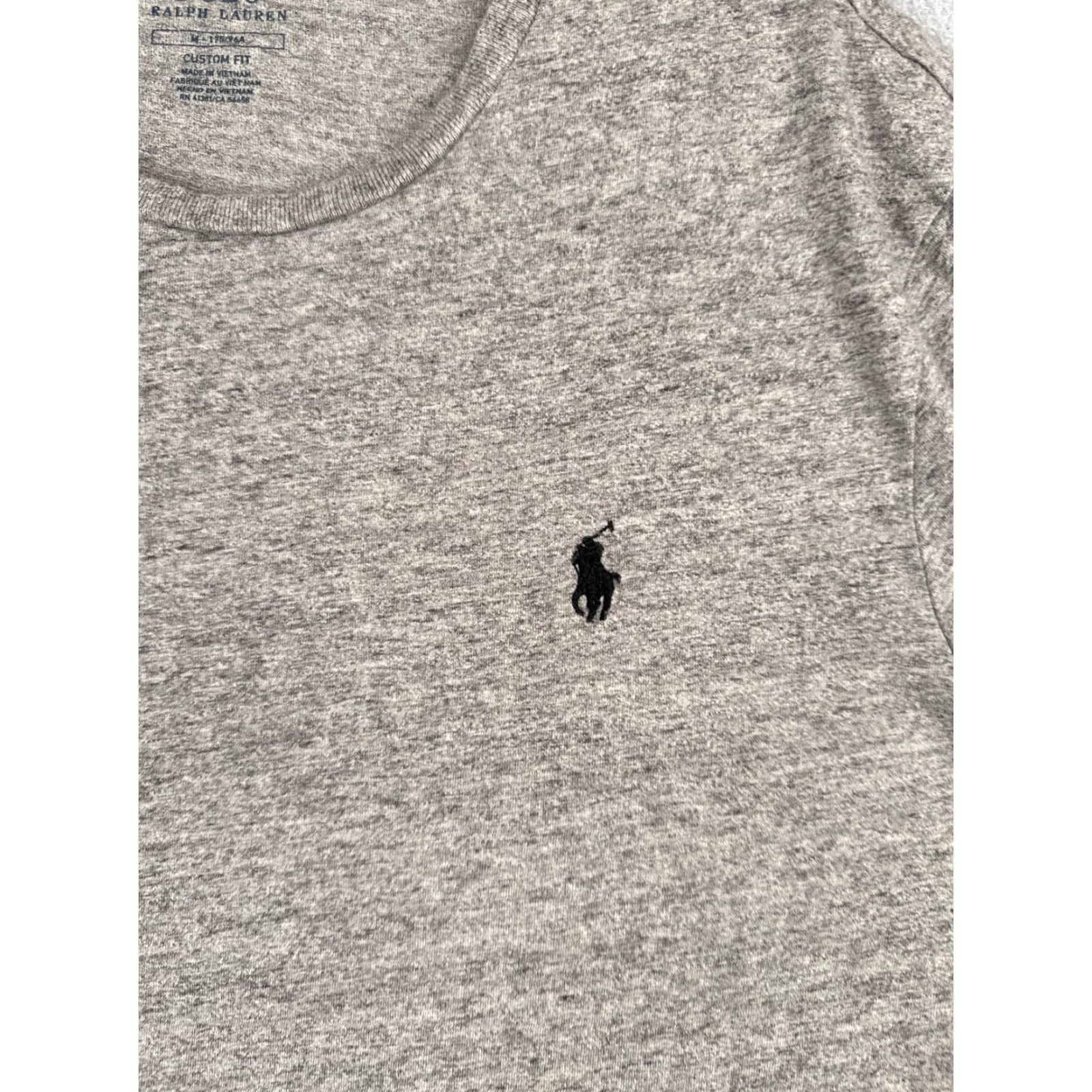 Polo Ralph Lauren Polo Ralph Lauren Shirt Men M Gray Crew Neck Long Sleeve Cotton Jersey Logo - Regular Fit, All Seasons Size US M / EU 48-50 / 2 - 6 Thumbnail