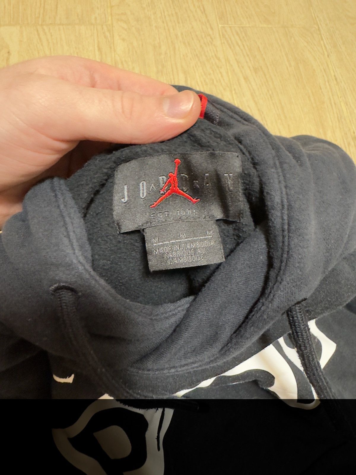 Nike × Vintage Vintage Nike Air Jordan x PSG Paris Saint Germain Hoodie Size US M / EU 48-50 / 2 - 5 Thumbnail