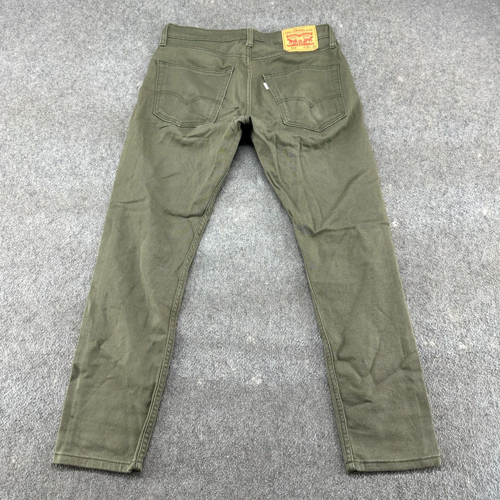 Levi's Levi's 512 Jeans Mens 30x30 Green Slim Straight Leg Light Wash Stretch Denim Modern 500 Series Mens Size US 30 / EU 46 - 7 Thumbnail
