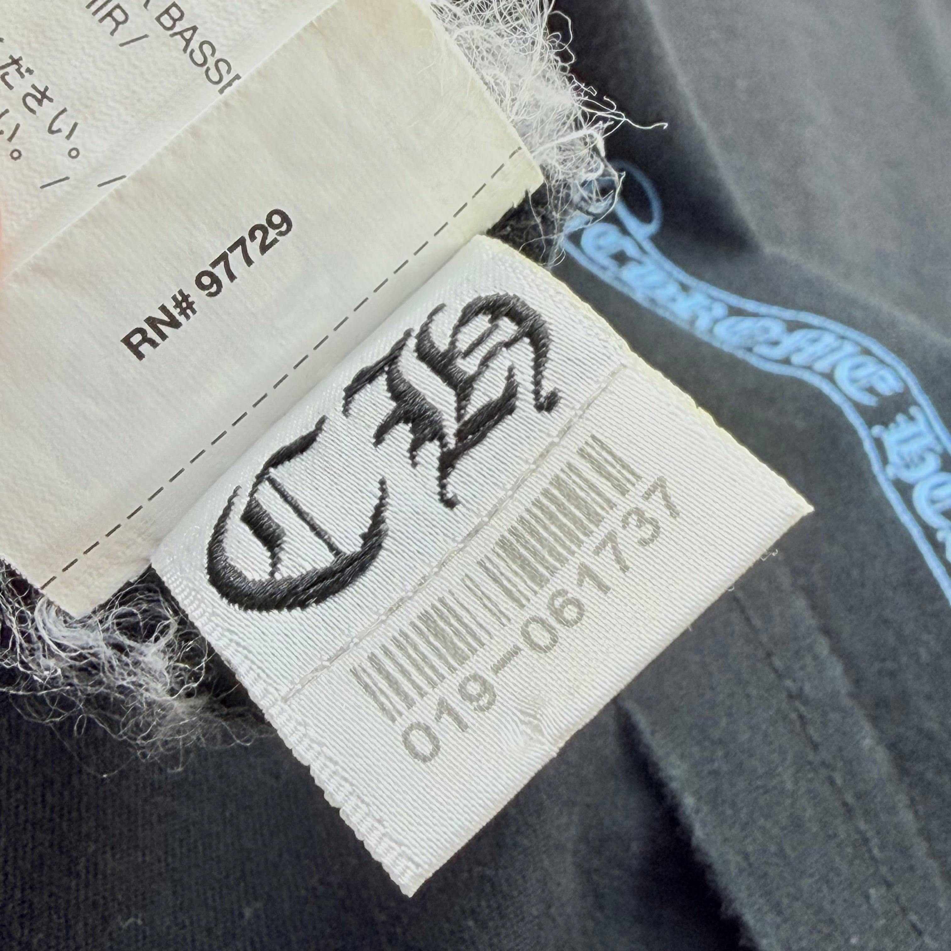 Chrome Hearts Chrome Hearts Blue Neck Logo Script Tee Small Size US S / EU 44-46 / 1 - 5 Thumbnail
